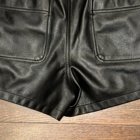 Anthropologie Vegan Leather Cargo Pants - Picture 12 of 13